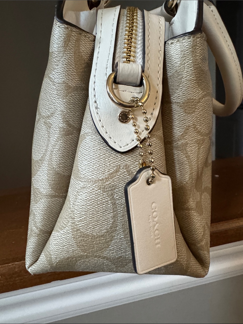 ❤️Coach Mini Lillie Carryall In Signature Canvas ❤️ - Picture 9 of 17